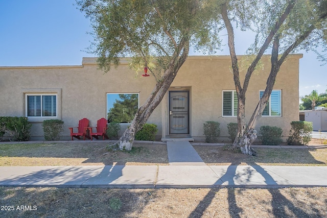 view of pueblo revival-style home