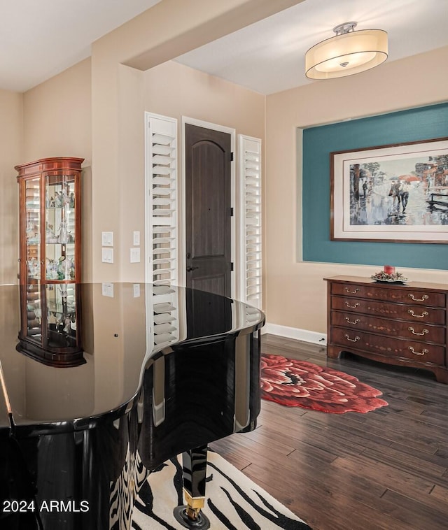 foyer featuring wood-type flooring