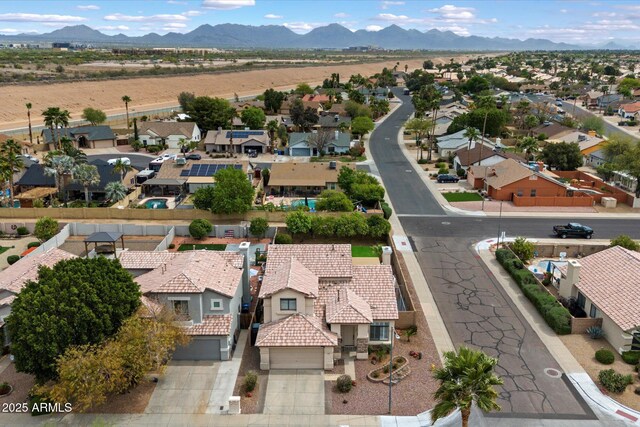 19203 N 39th Way, Phoenix, AZ 85050 - drone / aerial view featuring a residential view and a mountain view