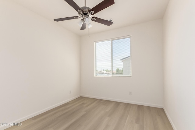1879 W 23rd Ave, Apache Junction, AZ 85120 - spare room featuring light wood-style floors, baseboards, and ceiling fan