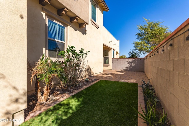 view of yard with a patio