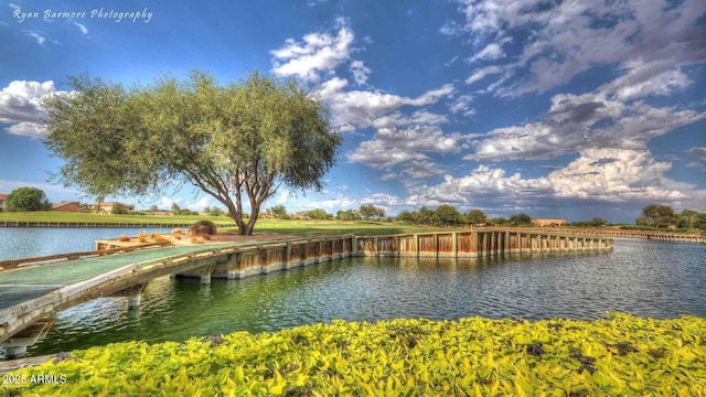 view of water feature