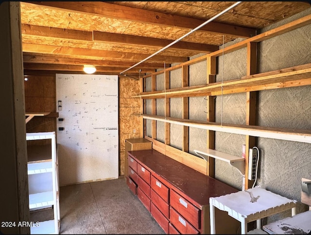 view of storage room