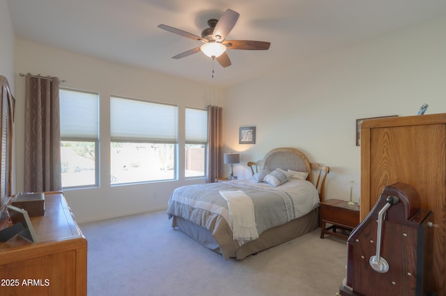4576 W Agave Ave, Eloy, AZ 85131 - bedroom featuring light carpet and a ceiling fan