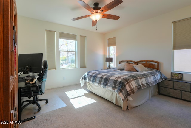 4576 W Agave Ave, Eloy, AZ 85131 - bedroom with light carpet and ceiling fan