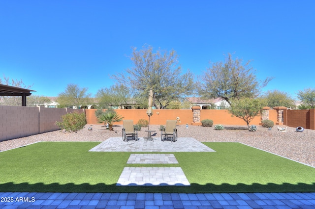 4576 W Agave Ave, Eloy, AZ 85131 - view of yard with a patio area and a fenced backyard