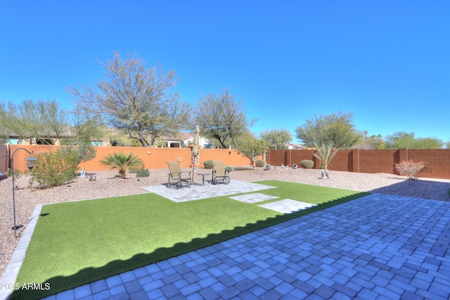 4576 W Agave Ave, Eloy, AZ 85131 - view of yard with a patio and a fenced backyard