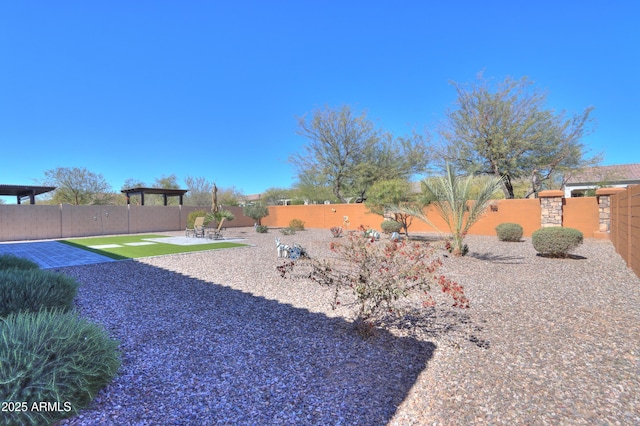 4576 W Agave Ave, Eloy, AZ 85131 - view of yard with a patio area and a fenced backyard