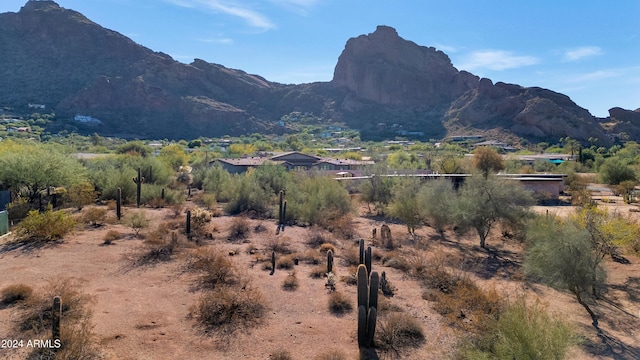 mountain view featuring a rural view