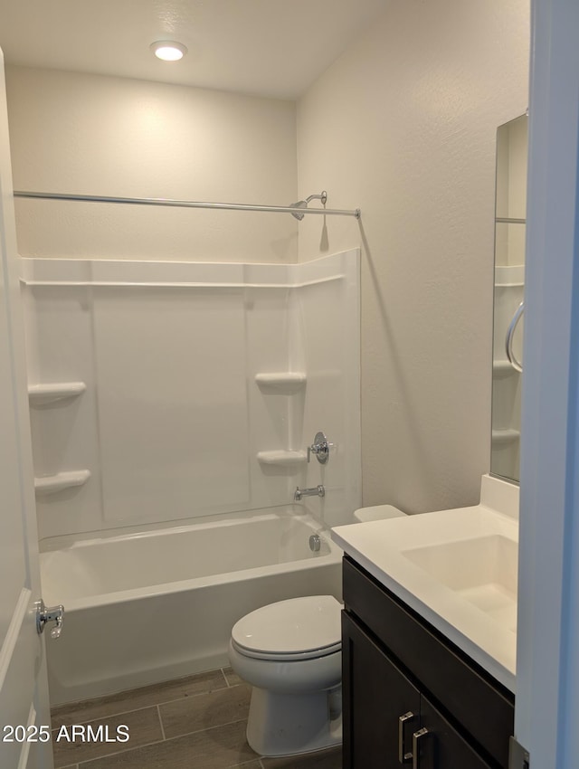 9416 E Sequence Ave, Mesa, AZ 85212 - full bath featuring vanity, shower / washtub combination, and wood finish floors