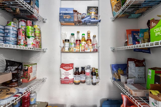 view of pantry