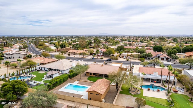 drone / aerial view featuring a residential view