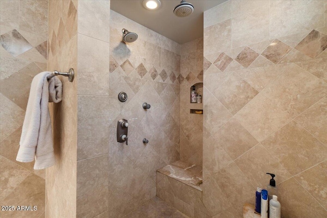 11821 S Tuzigoot Ct, Phoenix, AZ 85044 - bathroom featuring a tile shower