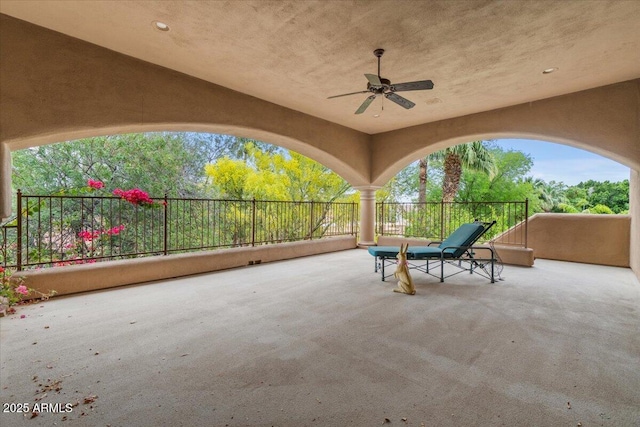 11821 S Tuzigoot Ct, Phoenix, AZ 85044 - view of patio / terrace with ceiling fan