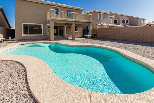 3910 W Goldmine Mountain Dr, San Tan Valley, AZ 85144 - view of pool featuring a fenced backyard and a patio