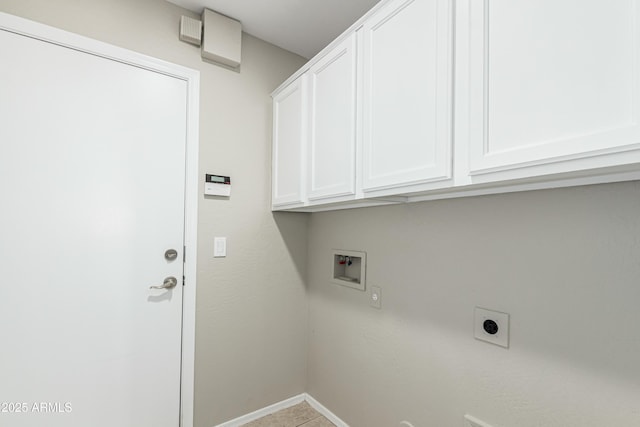 3910 W Goldmine Mountain Dr, San Tan Valley, AZ 85144 - laundry area with cabinet space, washer hookup, and hookup for an electric dryer