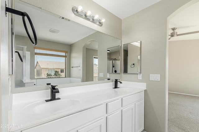 3910 W Goldmine Mountain Dr, San Tan Valley, AZ 85144 - full bath featuring double vanity and a shower