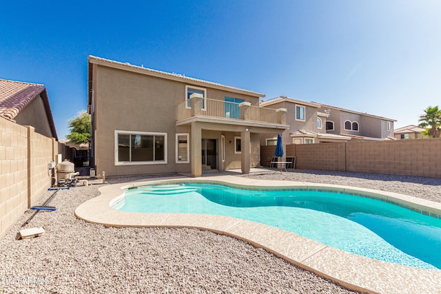 3910 W Goldmine Mountain Dr, San Tan Valley, AZ 85144 - view of swimming pool with a fenced backyard and a patio area