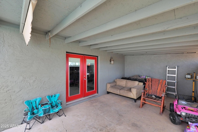 view of patio with french doors