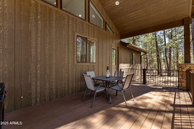 2380 W Narrow Leaf Ln, Show Low, AZ 85901 - deck featuring outdoor dining area