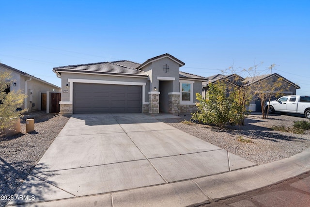 view of front of house featuring a garage