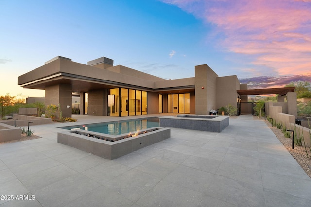10354 E Celestial Dr, Scottsdale, AZ 85262 - view of pool featuring a patio area and a pool with connected hot tub