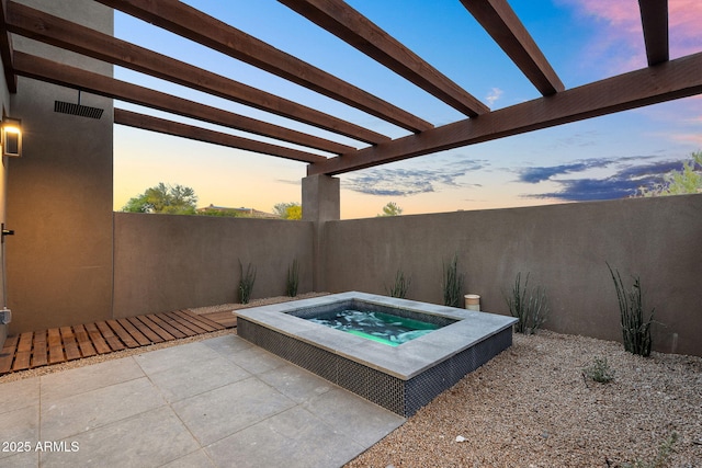 10354 E Celestial Dr, Scottsdale, AZ 85262 - view of swimming pool featuring an outdoor hot tub and a pergola