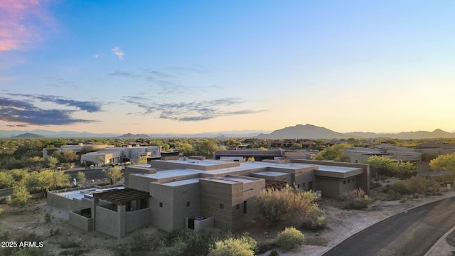 10354 E Celestial Dr, Scottsdale, AZ 85262 - aerial view at dusk of a mountain view
