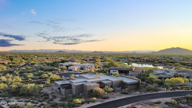10354 E Celestial Dr, Scottsdale, AZ 85262 - drone / aerial view of a water and mountain view