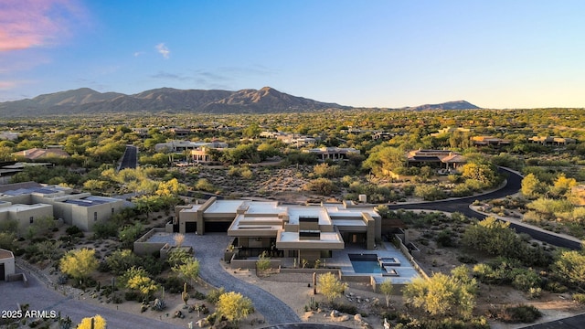 10354 E Celestial Dr, Scottsdale, AZ 85262 - aerial view of property and surrounding area featuring mountains