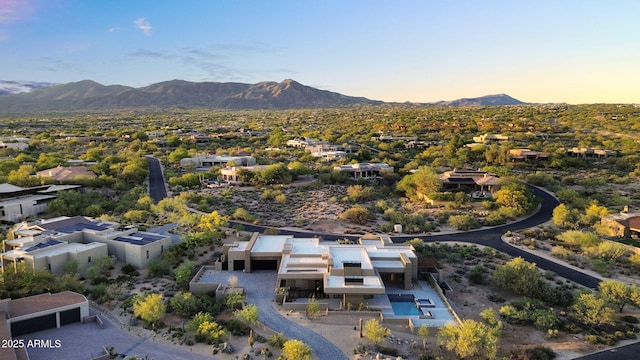 10354 E Celestial Dr, Scottsdale, AZ 85262 - aerial view of residential area featuring mountains