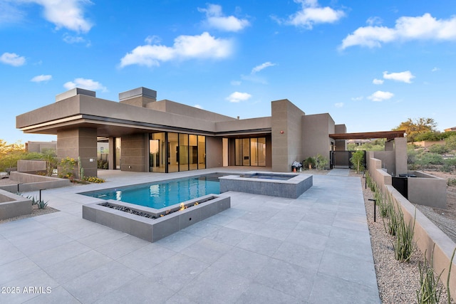 10354 E Celestial Dr, Scottsdale, AZ 85262 - view of swimming pool featuring a patio area and a pool with connected hot tub