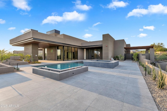 10354 E Celestial Dr, Scottsdale, AZ 85262 - view of pool with an in-ground hot tub and a patio