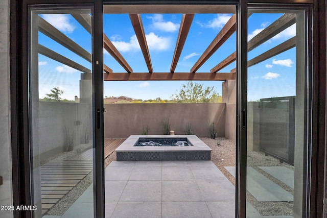 10354 E Celestial Dr, Scottsdale, AZ 85262 - view of patio with an outdoor hot tub