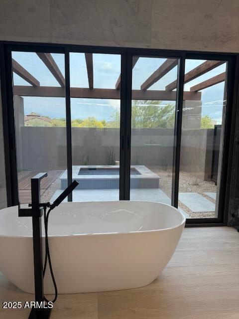 10354 E Celestial Dr, Scottsdale, AZ 85262 - entryway featuring wood finished floors