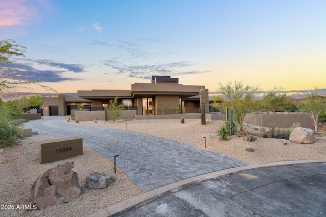 10354 E Celestial Dr, Scottsdale, AZ 85262 - view of front of home with stucco siding and fence