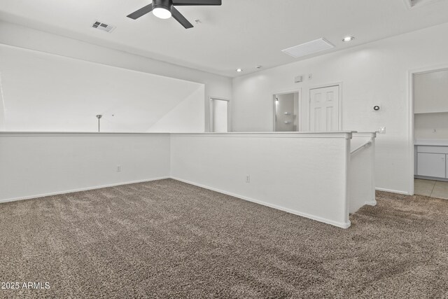 1225 N 36th St Unit 1015, Phoenix, AZ 85008 - unfurnished room featuring carpet, ceiling fan, baseboards, and recessed lighting