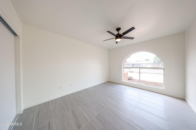 4528 W Butler Dr, Glendale, AZ 85302 - spare room with ceiling fan and baseboards