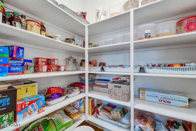 view of pantry