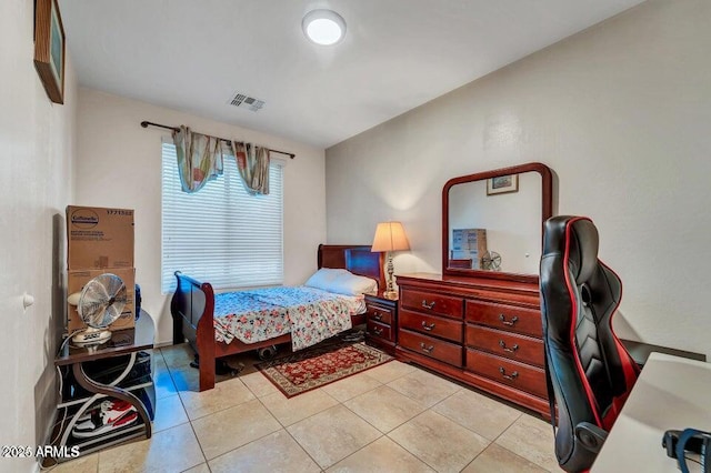 view of tiled bedroom