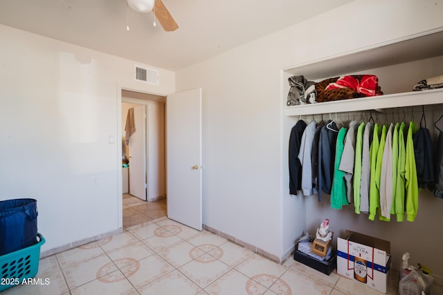 5637 N 63rd Dr, Glendale, AZ 85301 - bedroom featuring ceiling fan and light tile patterned flooring