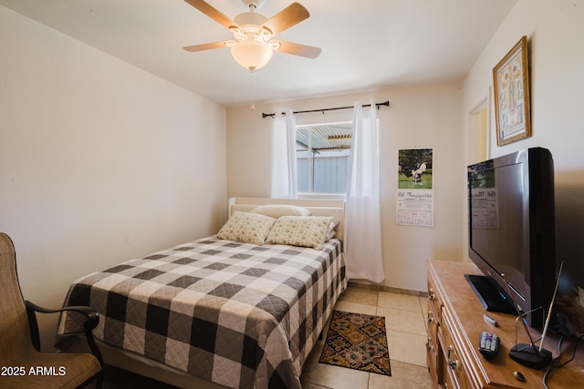 5637 N 63rd Dr, Glendale, AZ 85301 - bedroom featuring light tile patterned floors and ceiling fan