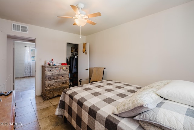 5637 N 63rd Dr, Glendale, AZ 85301 - bedroom featuring a closet and ceiling fan