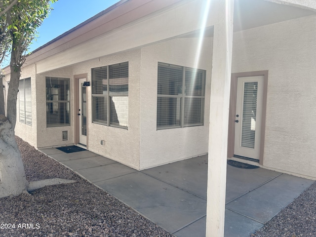 exterior space with a patio area