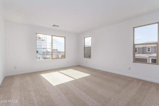 view of carpeted empty room