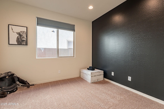 view of carpeted empty room