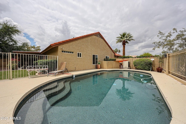 9085 E Windrose Dr, Scottsdale, AZ 85260 - view of swimming pool with a fenced backyard and a patio area