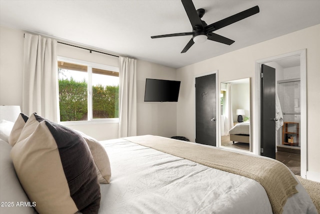 2418 E Hermosa Dr, Tempe, AZ 85282 - bedroom with ceiling fan