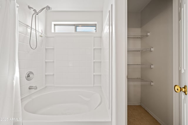 2327 E Meadow Creek Way, San Tan Valley, AZ 85140 - full bathroom featuring tile patterned floors and shower / bath combination with curtain