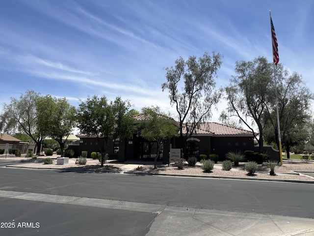 2327 E Meadow Creek Way, San Tan Valley, AZ 85140 - view of front facade with a tiled roof